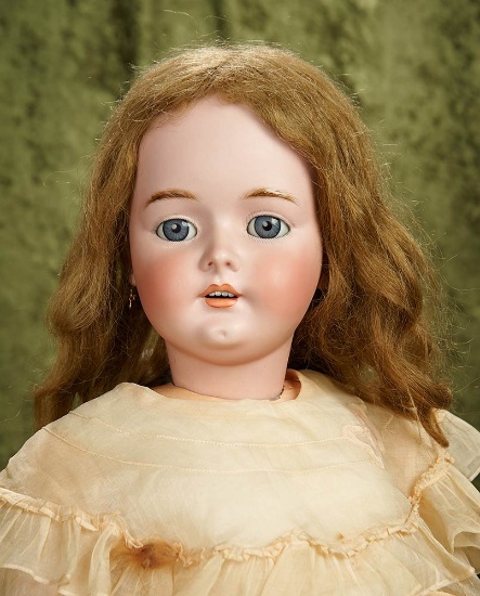 33" German bisque child by Handwerck with pretty antique costume. $400/500