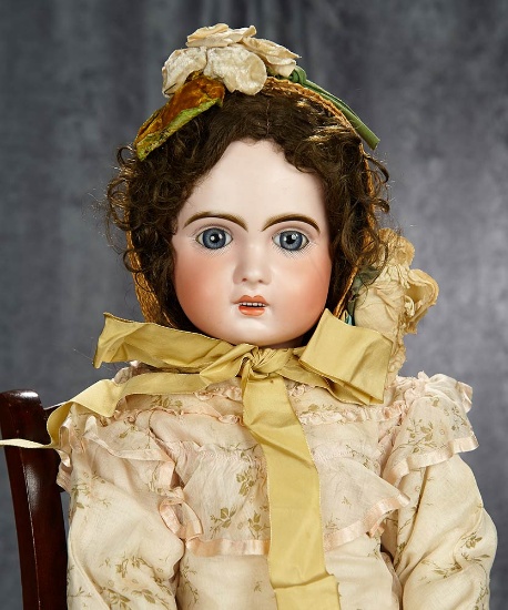 26" French bisque bebe "1907" by Jumeau/SFBJ with beautiful costume. $1200/1500