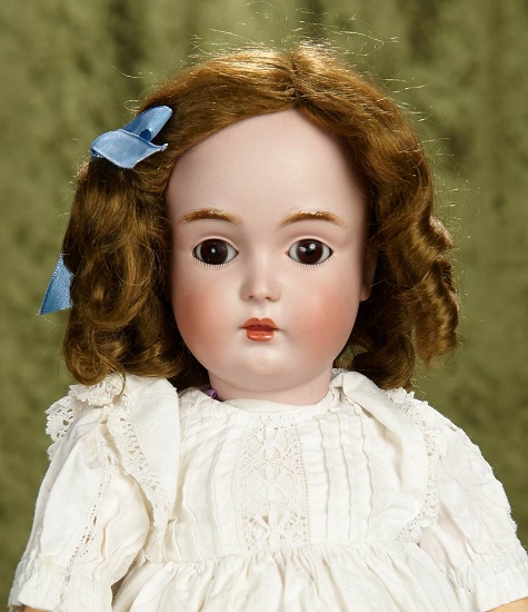 20" German bisque child, 171, by Kestner with original body and body finish. $300/400