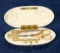 Outstanding 19th Century Carved Bone Necessaire with Gold-Plated Sewing Tools 700/950