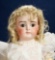 German bisque closed mouth child, XI model, by Kestner 1200/1800