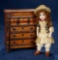 Wonderful Early Miniature Chest with Intriguing Inlays and Hidden Drawer 800/1200