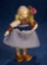 Italian Felt Miniature Dutch Girl by Lenci 300/500