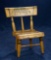 American Carved Wooden Child's Chair with Original Paint 300/500