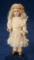 Rare German Bisque Closed Mouth Child Doll, 1448, by Simon and Halbig, Size 0 3800/4500