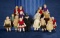 Fifteen Tiny German Bisque Dolls in Original Costumes by Carl Horn 300/500