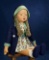 American Cloth Project Doll from Milwaukee WPA with Rare Signed Dress 1200/1600