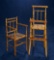 Two French Maple Wood Doll Chairs 500/800