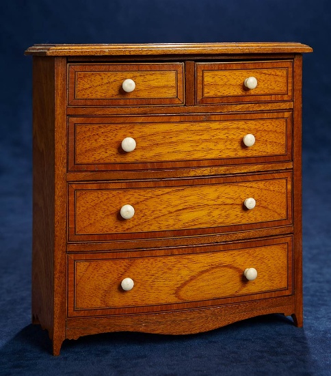 Fine Miniature Chest of Drawers with Bone Handles 600/800