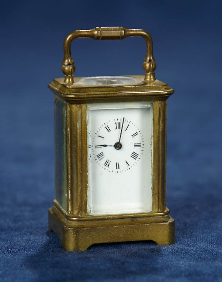 Early Miniature Cast Bronze Carriage Clock 300/500