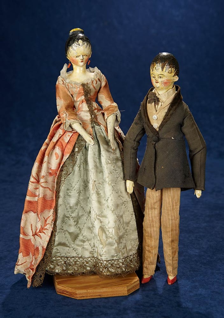 grodnertal wooden dolls