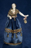 German Porcelain Lady Doll with Elegant Coiffure 500/700
