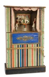 Rare and Charming German Wooden Toy Musical Mechanical Theatre 800/1200