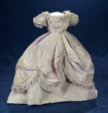French Grey/Mauve Taffeta Gown from Maison Huret  800/1100