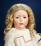 Rare German Bisque Art Character, Glass-Eyed Model 112 by Kammer and Reinhardt 6500/8500