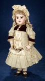 Bisque Brown-Eyed Bebe, Emile Jumeau, Couturier Costume, Signed Jumeau Shoes 3500/4500