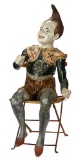 French Paper Mache Harlequin with Extravagant Painted Costume 2000/3000