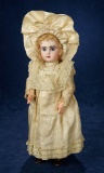 All-Original French Bisque Bebe Jumeau in Silk Costume with Signed Shoes 4500/6500