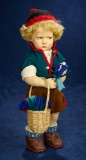 Italian Cloth Character Swiss Boy by Lenci, 300 Series, with Superb Costume 2000/2500
