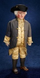 American Cloth Portrait Doll of George Washington, Original Costume by Martha Chase 3500/4500