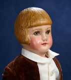 American Cloth Doll with Bobbed Hair in Rare Brown Color by Martha Chase 800/1200