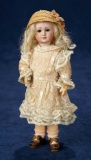 Rare German Bisque Closed Mouth Child Doll, 1448, by Simon and Halbig, Size 0 3800/4500