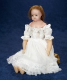 English Poured Wax Child Doll in Original Costume 800/1200