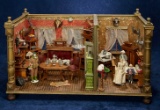 German Wooden Dollhouse Rooms Known as The Hunting Lodge 1500/2200