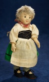 German Felt Character Doll by Steiff with Original Costume 1100/1500