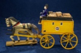 German Wooden Horse and Delivery Cart with Driver and Supplies 800/1200