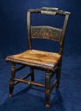 Pair of American Wooden Stenciled Chairs for 