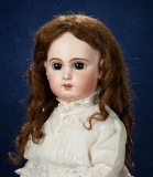 French Bisque Brown-Eyed Bebe E.J. by Emile Jumeau with Signed Jumeau Body 3500/4500