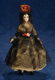 Petite French Cloth Doll Portraying Silent Film Star Pola Negri 300/500
