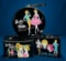 Three Black Vinyl Cases for Barbie & Midge 100/150