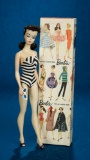 Brunette Ponytail Barbie, #1 Issue in Original Box 1500/2500