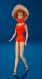 Titian-Haired American Girl Barbie in Rare Swimsuit and Hat 200/300