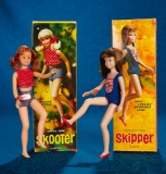 Skipper and Skooter with Bendable Legs, Mint in Original Boxes 150/250