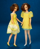 Pair of Brunette Francie’s with Short Flip Coiffures in Mod Costumes 200/300