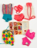 Four Mod Era Swim Suits for Barbie 50/100