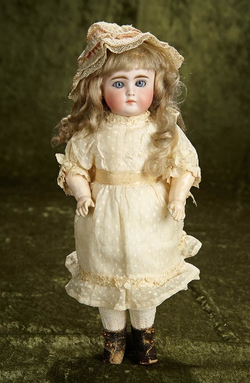 14" Beautiful German bisque closed mouth child doll, 138, by mystery maker  $900/1200