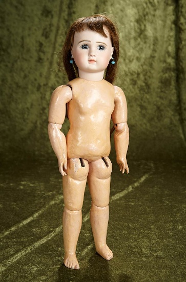 20" French bisque bebe, Figure A, by Jules Steiner with original signed body. $2400/2800