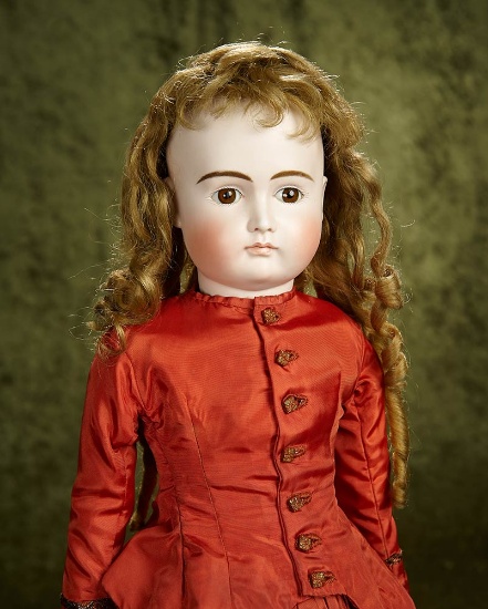 24" German bisque closed mouth lady doll by Kestner, swivel head. $800/1200