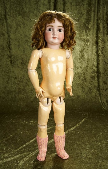 29" German bisque child, 164, by Kestner with original wig, original Excelsior body. $600/800