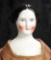 German Porcelain Lady Doll with Braided Chignon and Piquant Smile 500/800