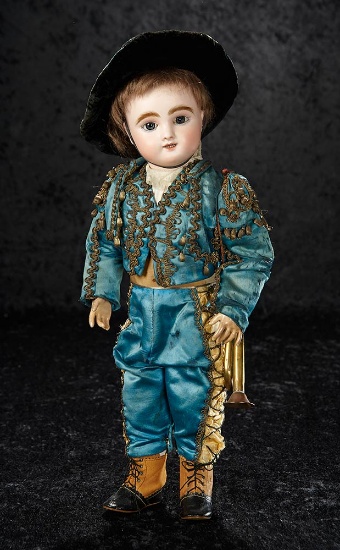 French Bisque Bebe, Rare Figure B, by Jules Steiner in Superb Costume 4000/5500