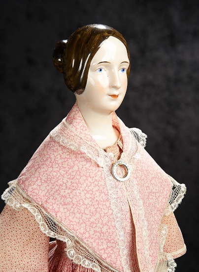 Grand German Porcelain Brown-Haired Lady by KPM Meissen 5500/7500
