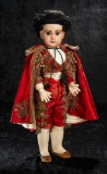 French Bisque Bebe Jumeau as Spanish Matador, Original Jumeau Couturier Costume 15,000/20,000