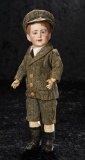 French Bisque Character, 237, by SFBJ with Flocked Hair, Factory-Original Costume 2200/3200