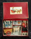 German Boxed Toy of Boy with Cart and Accessories 400/600