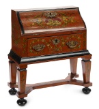 English Satinwood Desk with Painted Decorations 900/1300